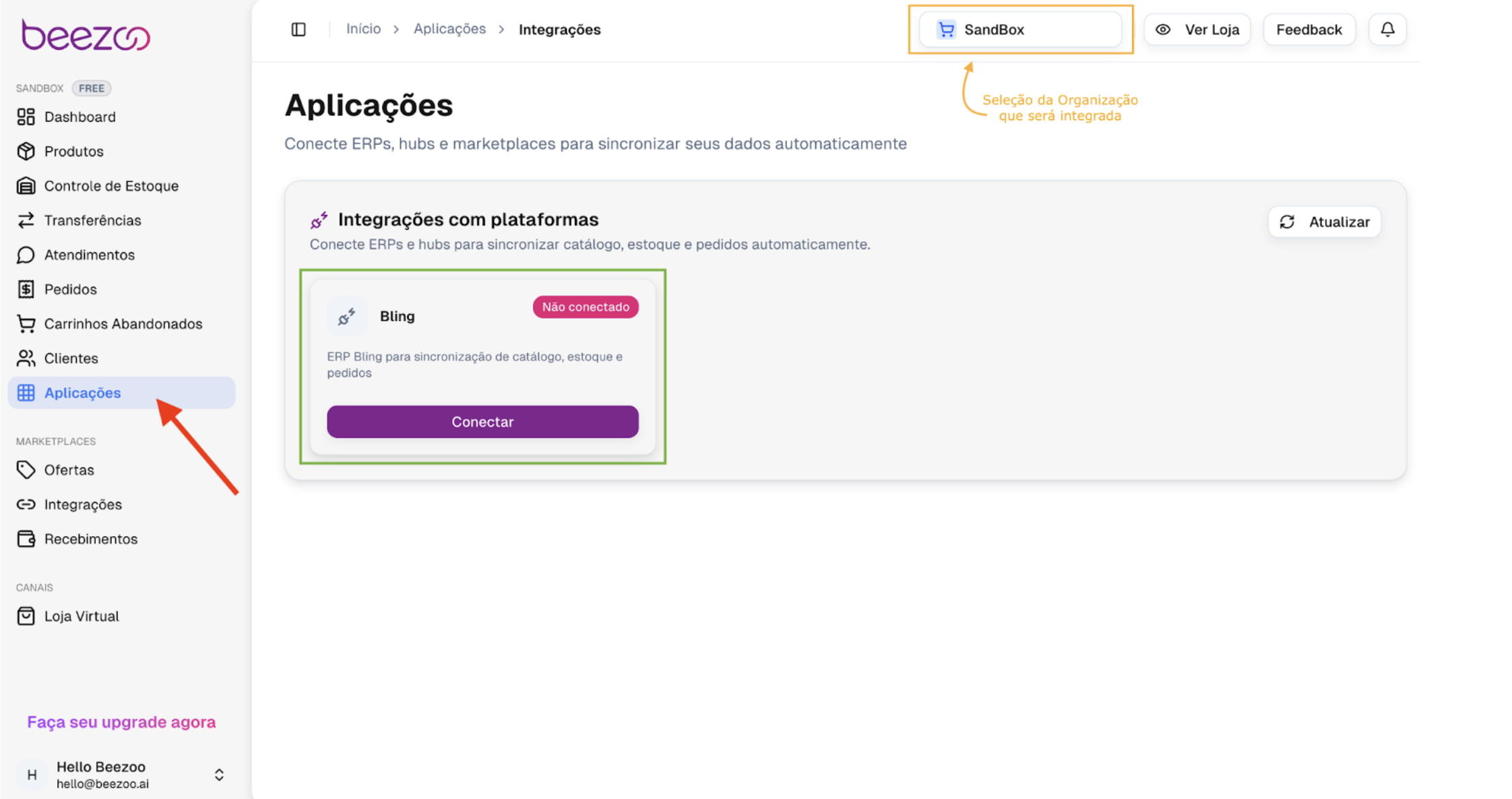 Passo 1 - Acessar Aplicações